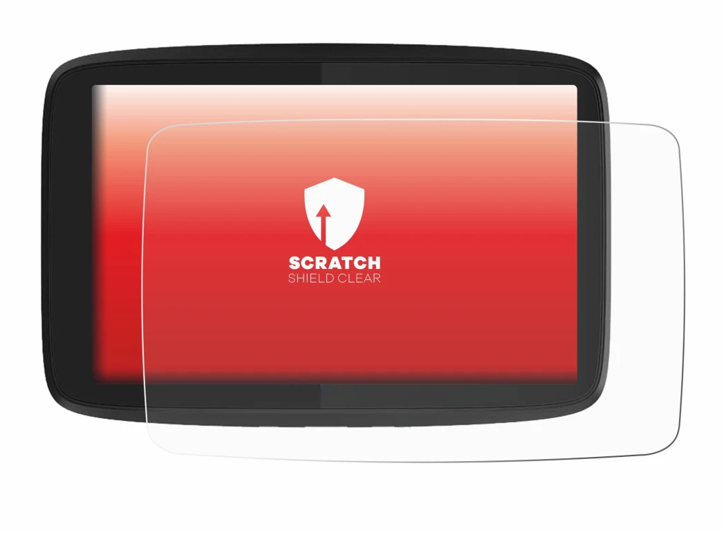 Imagen del dispositivo TomTom GO Camper Tour con una amplia variedad de protectores de pantalla.