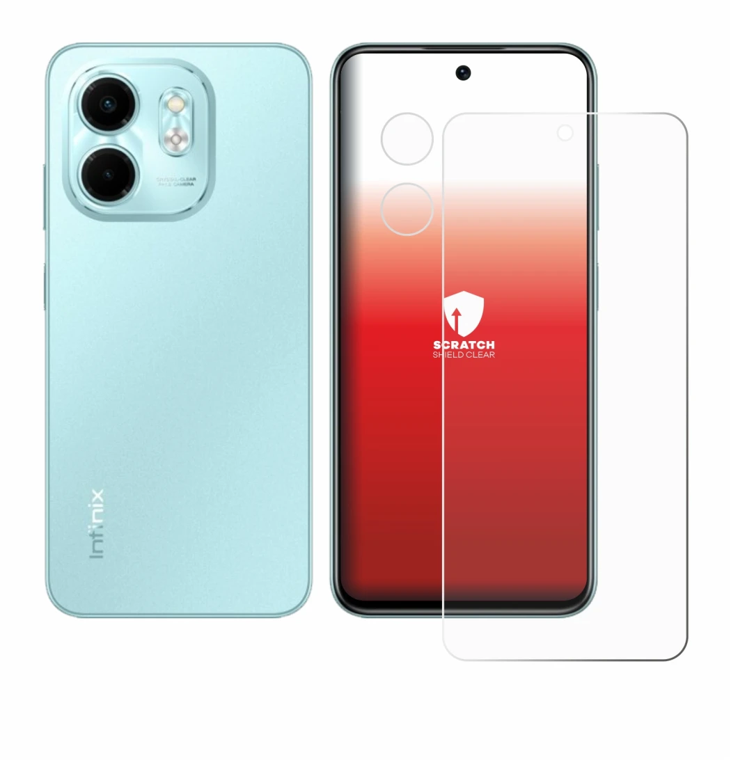 Imagen del dispositivo Infinix Smart 9 (Frontal+Cámara) con una amplia variedad de protectores de pantalla.