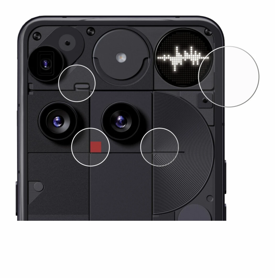 Imagen del dispositivo Nothing Phone (3) (SÓLO Cámara) con una amplia variedad de protectores de pantalla.