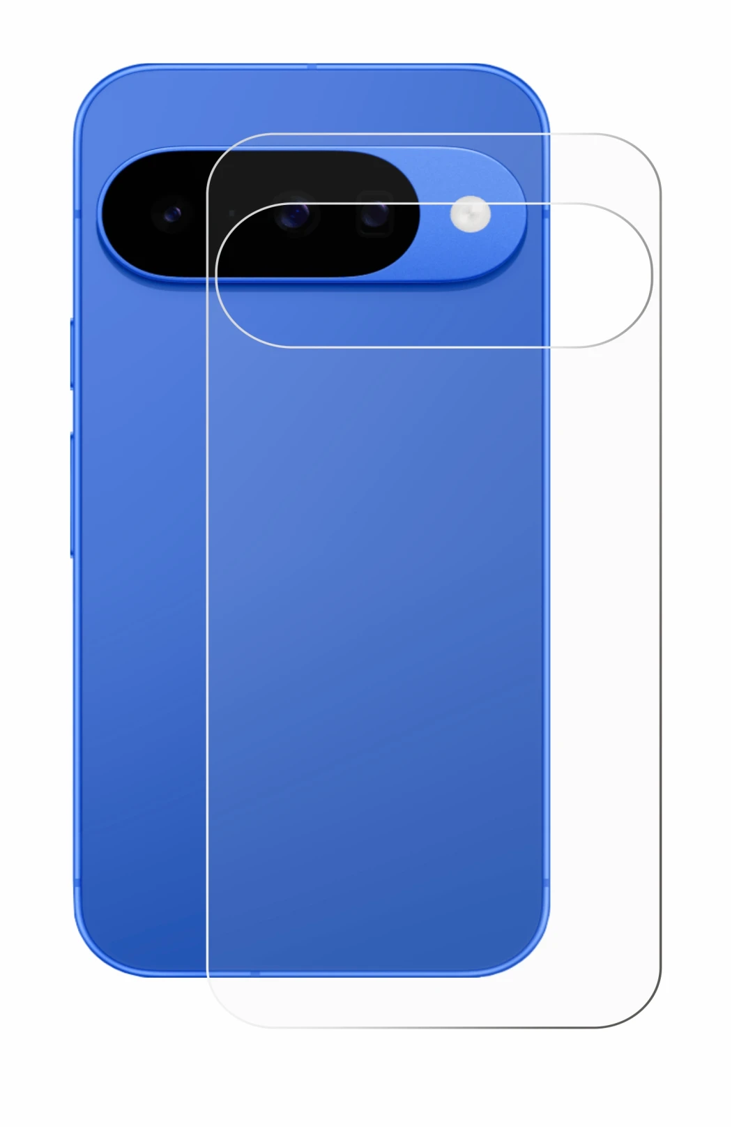 Imagen del dispositivo Google Pixel 10 (Trasero) con una amplia variedad de protectores de pantalla.
