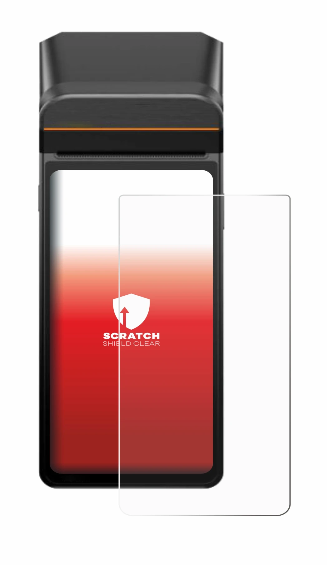 Imagen del dispositivo Sunmi V3H con una amplia variedad de protectores de pantalla.