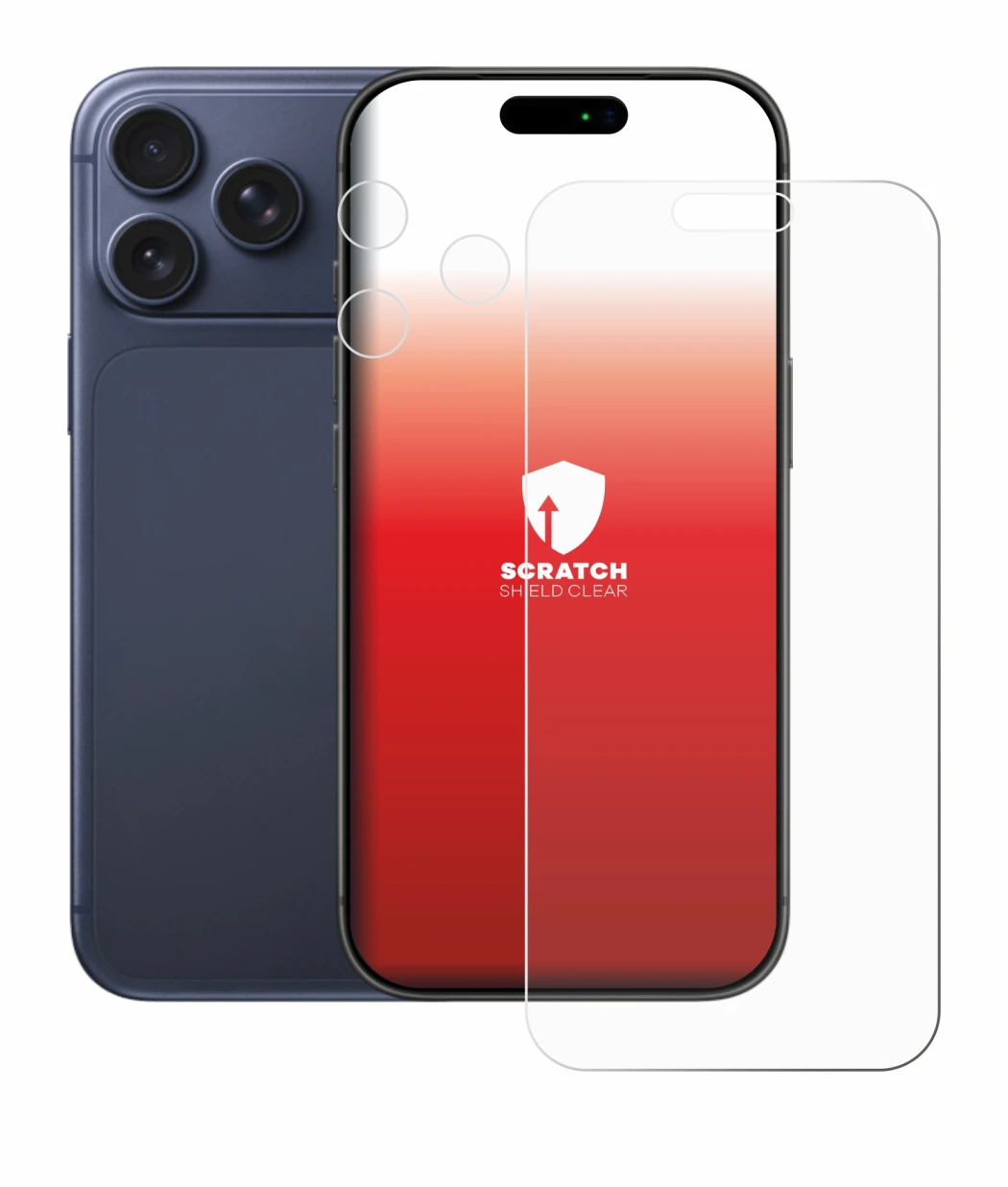 Imagen del dispositivo Apple iPhone 17 Pro Max (Frontal+Cámara) con una amplia variedad de protectores de pantalla.