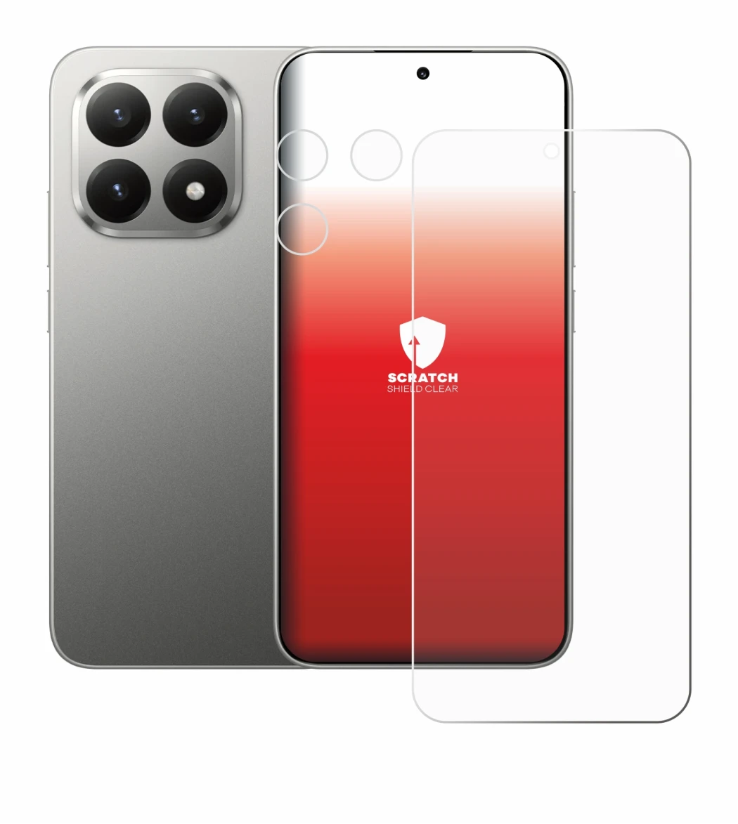 Imagen del dispositivo Xiaomi 15T (Frontal+Cámara) con una amplia variedad de protectores de pantalla.