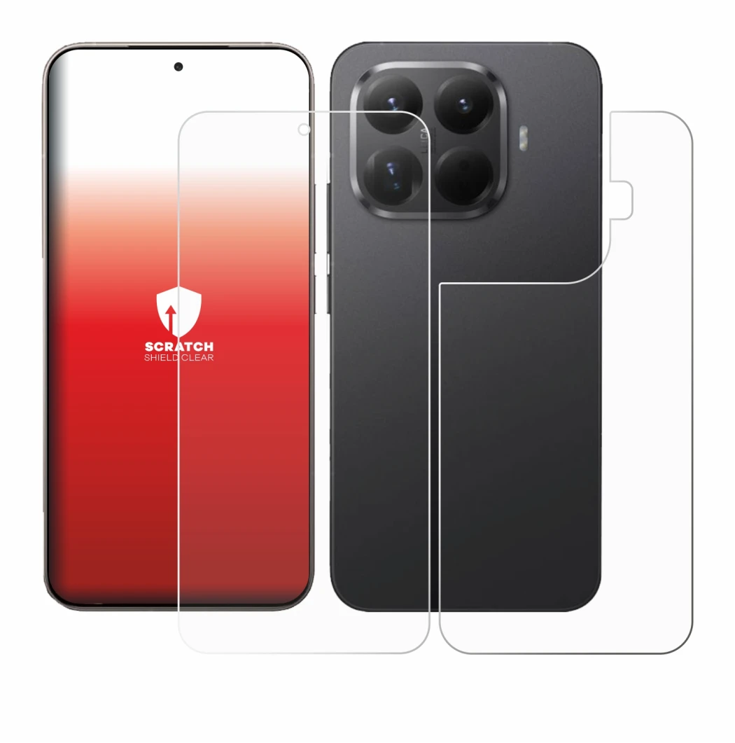 Imagen del dispositivo Xiaomi 15T Pro (Frontal+Trasero) con una amplia variedad de protectores de pantalla.