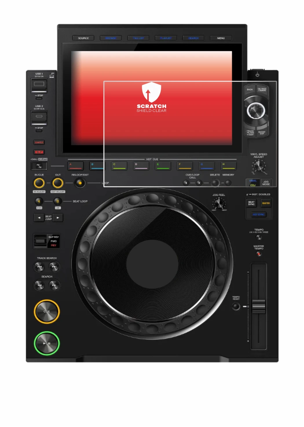 Imagen del dispositivo Pioneer CDJ 3000X con una amplia variedad de protectores de pantalla.
