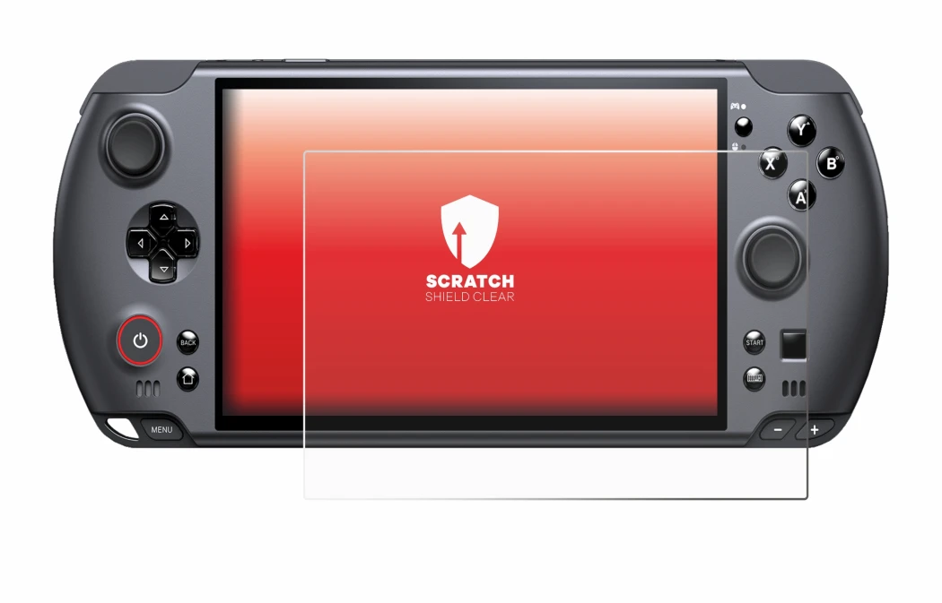 Imagen del dispositivo GPD Win 5 con una amplia variedad de protectores de pantalla.