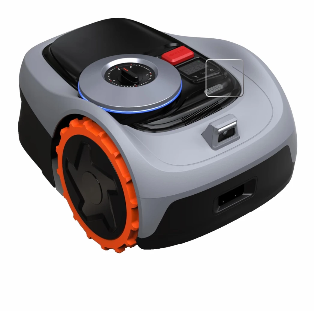 Imagen del dispositivo Navimow i105E+ con una amplia variedad de protectores de pantalla.