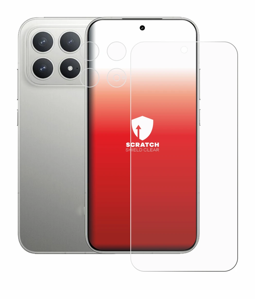 Imagen del dispositivo Xiaomi Poco F8 Pro 5G (Frontal+Cámara) con una amplia variedad de protectores de pantalla.
