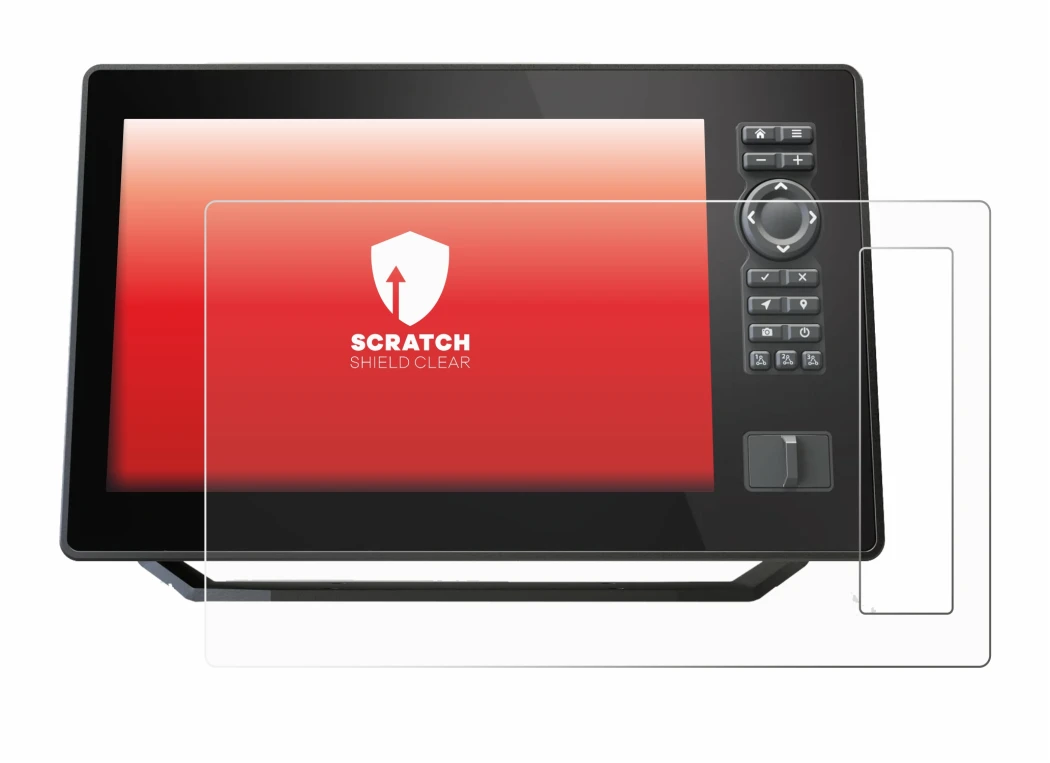 Imagen del dispositivo Humminbird Xplore 9 con una amplia variedad de protectores de pantalla.