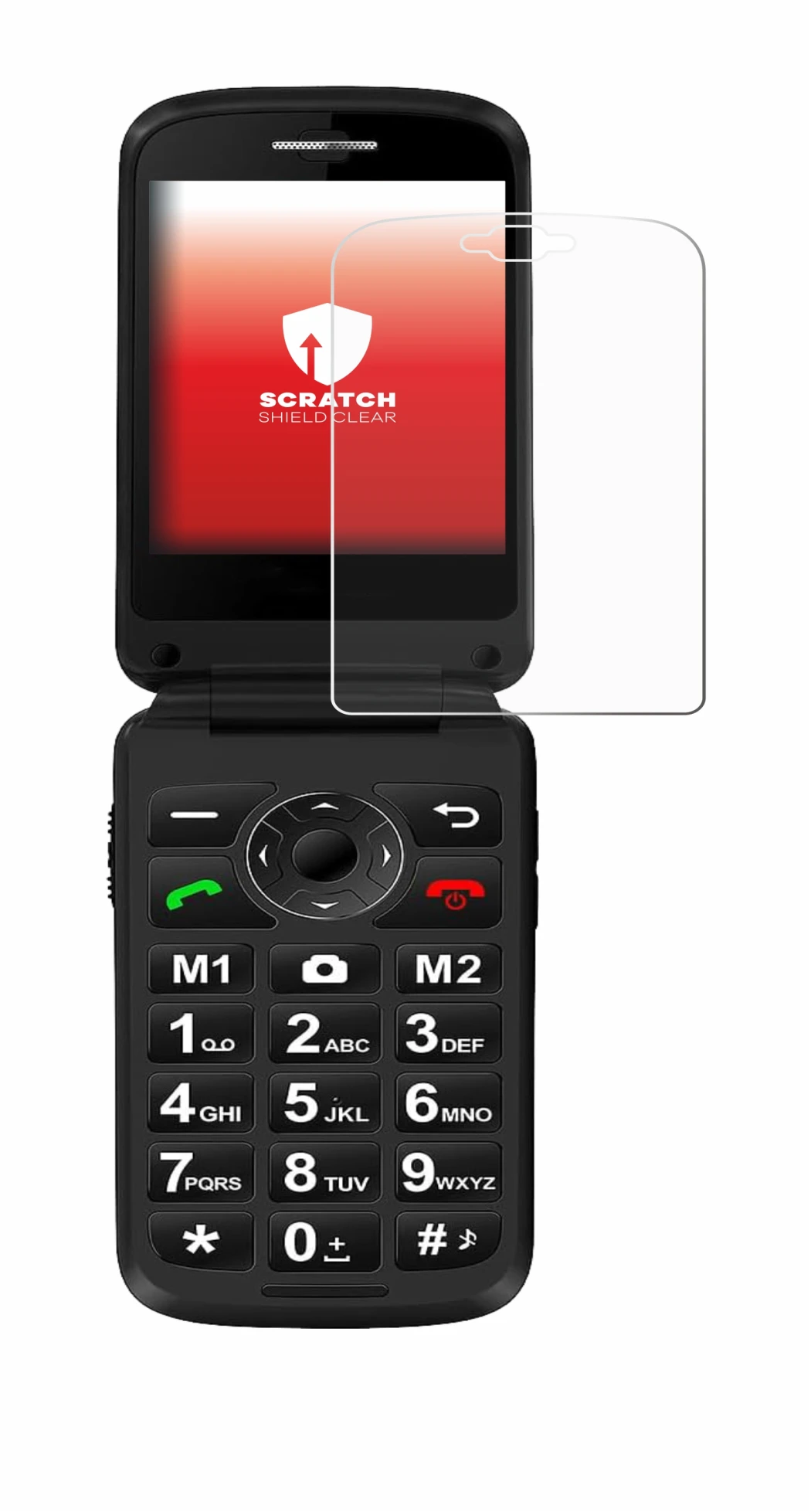 Imagen del dispositivo Simvalley Mobile XL-970 con una amplia variedad de protectores de pantalla.