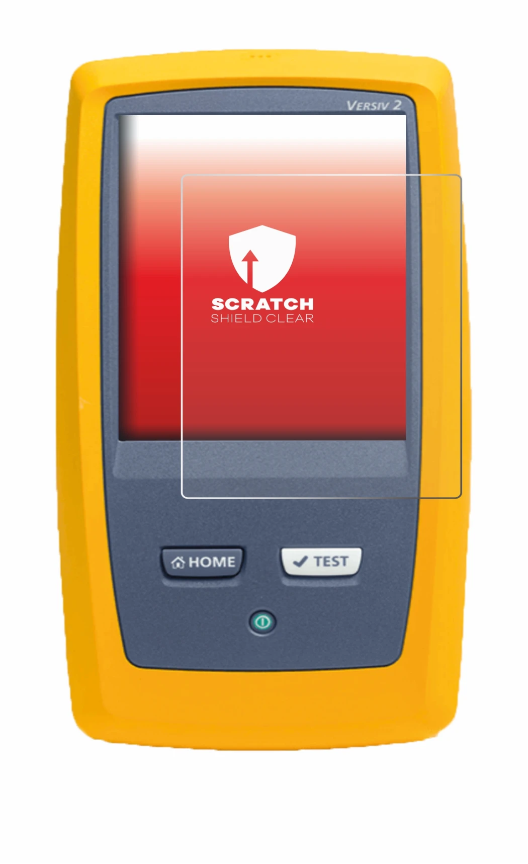 Imagen del dispositivo Fluke DSX8000 con una amplia variedad de protectores de pantalla.
