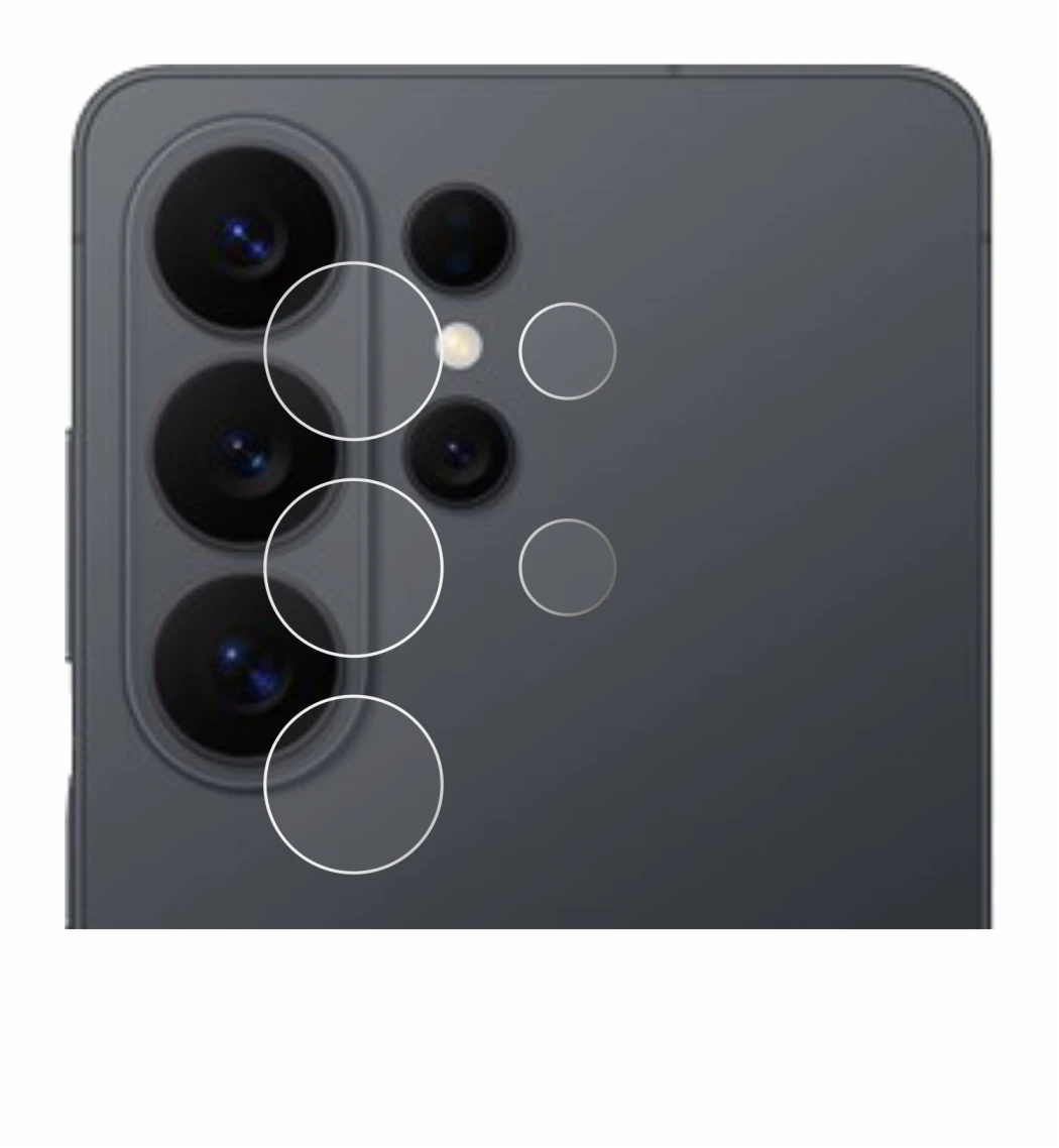 Imagen del dispositivo Samsung Galaxy S26 Ultra (SÓLO Cámara) con una amplia variedad de protectores de pantalla.
