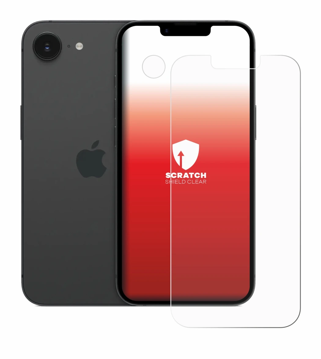 Imagen del dispositivo Apple iPhone 17e (Frontal+Cámara) con una amplia variedad de protectores de pantalla.