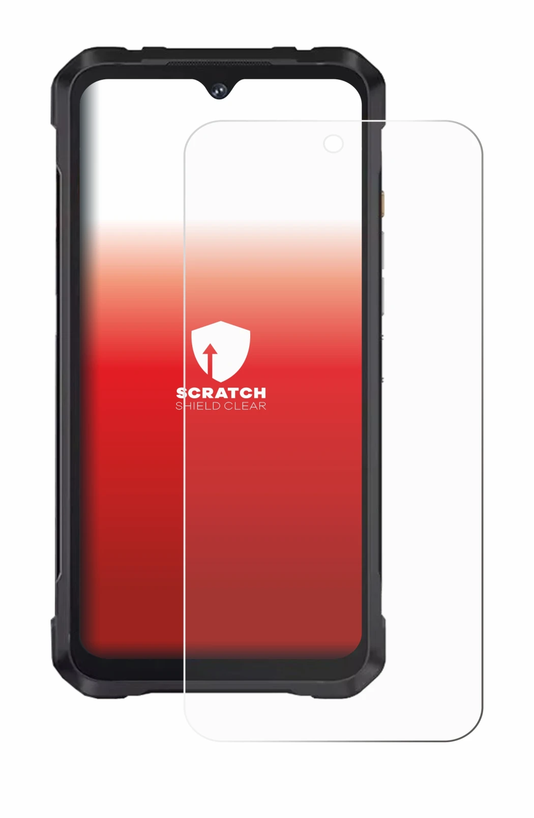 Imagen del dispositivo Cubot King Kong Power 5 con una amplia variedad de protectores de pantalla.