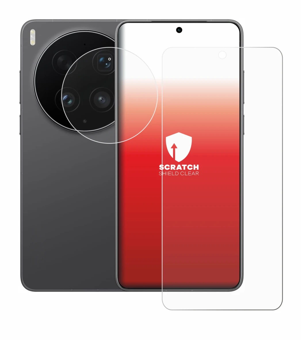 Imagen del dispositivo Vivo X300 Ultra (Frontal+Cámara) con una amplia variedad de protectores de pantalla.