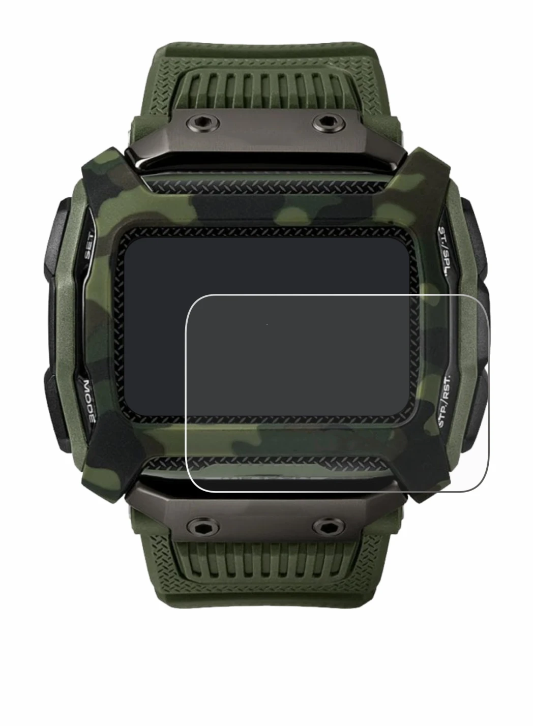 Imagen del dispositivo Timex Command Shock con una amplia variedad de protectores de pantalla.