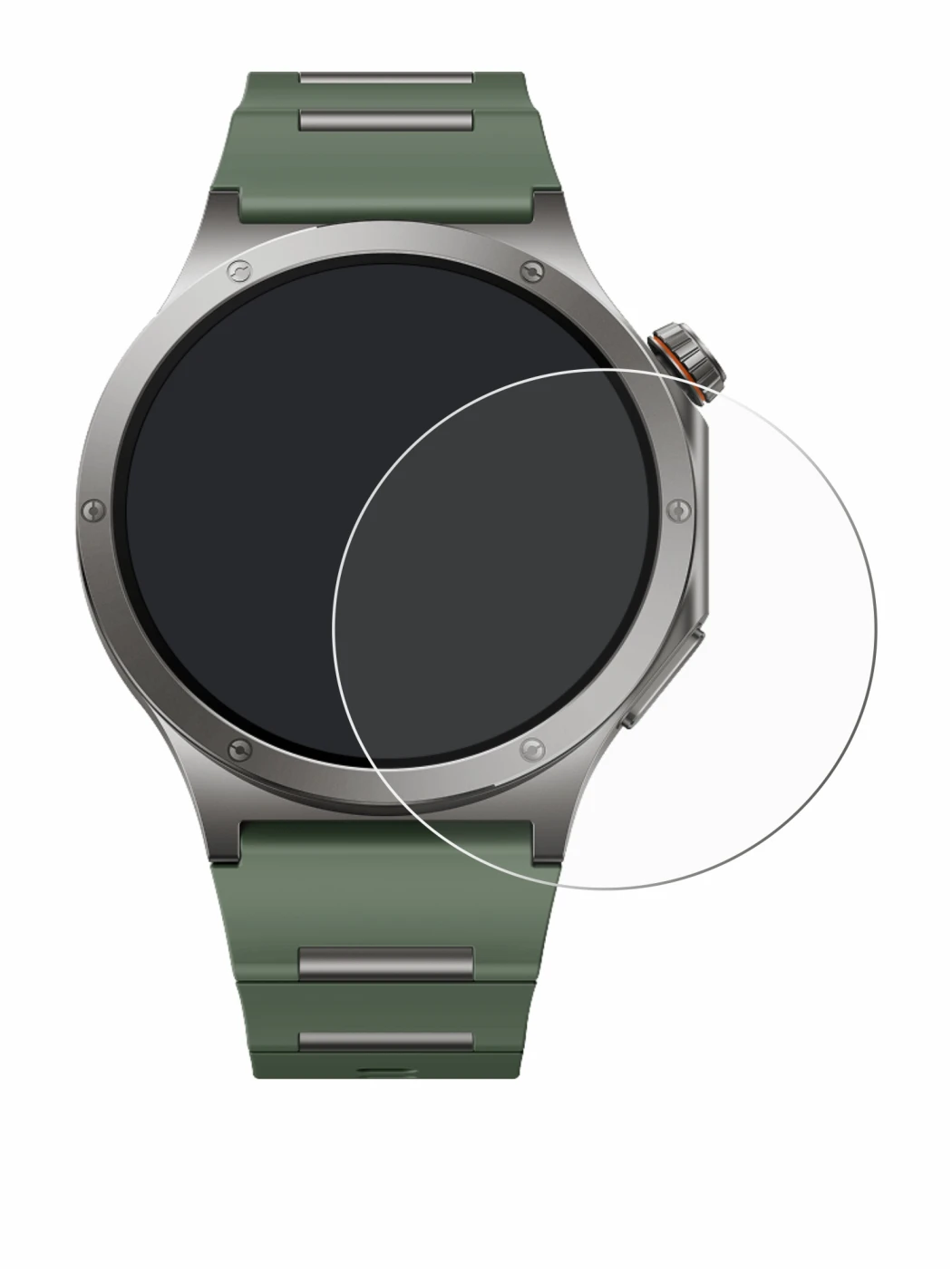 Imagen del dispositivo OnePlus Watch 4 con una amplia variedad de protectores de pantalla.