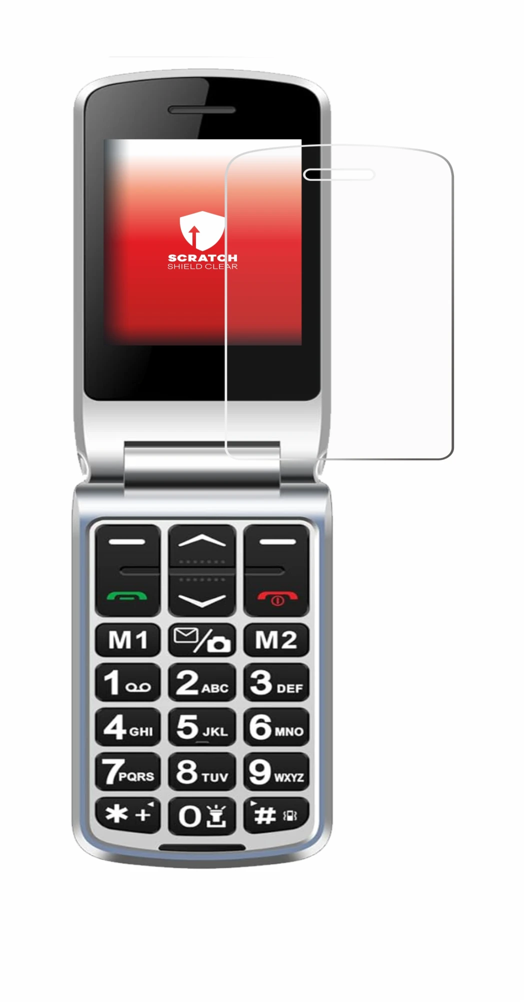 Imagen del dispositivo Sweetlink F1PLUS con una amplia variedad de protectores de pantalla.