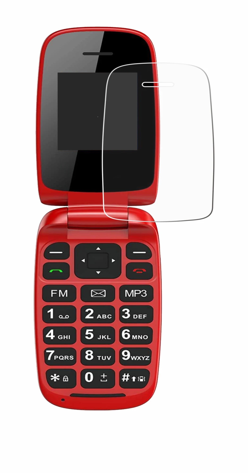 Imagen del dispositivo Chakeyake R341 con una amplia variedad de protectores de pantalla.
