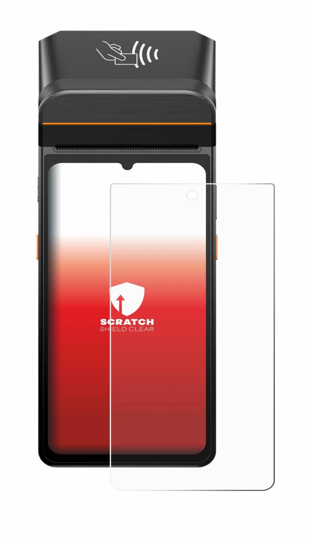 Imagen del dispositivo Brainsport myPAD con una amplia variedad de protectores de pantalla.