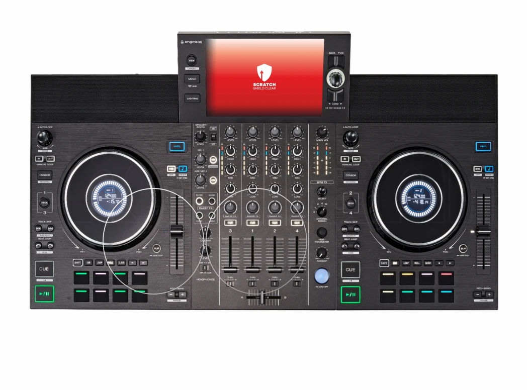Imagen del dispositivo Denon DJ SC LIVE 4 (Jog) con una amplia variedad de protectores de pantalla.