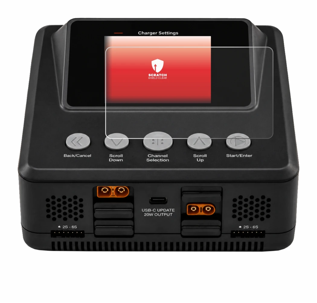 Imagen del dispositivo Spektrum Smart Charger S450 G2 con una amplia variedad de protectores de pantalla.