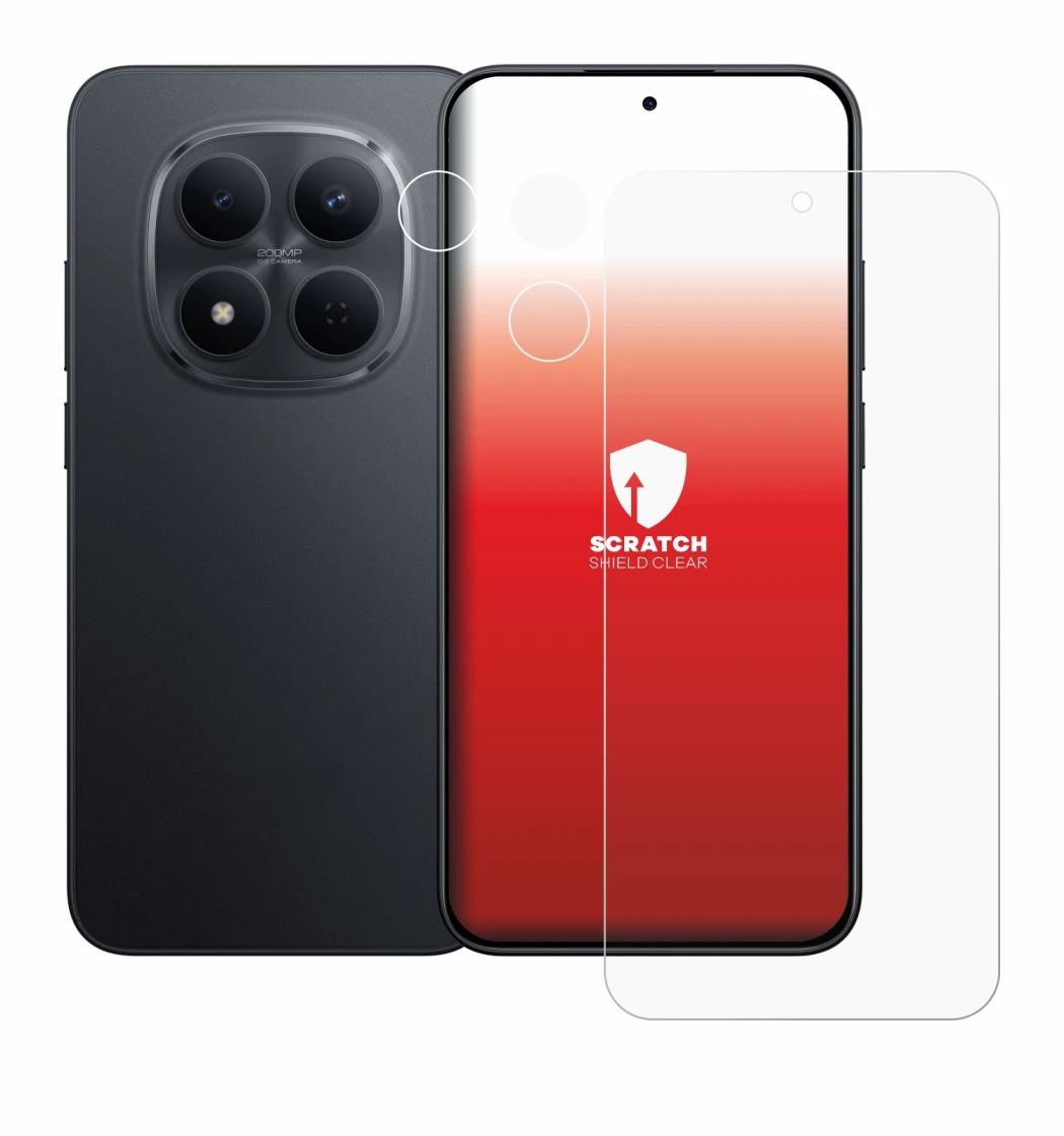 Imagen del dispositivo Xiaomi Redmi Note 15 Pro 5G (Frontal+Cámara) con una amplia variedad de protectores de pantalla.