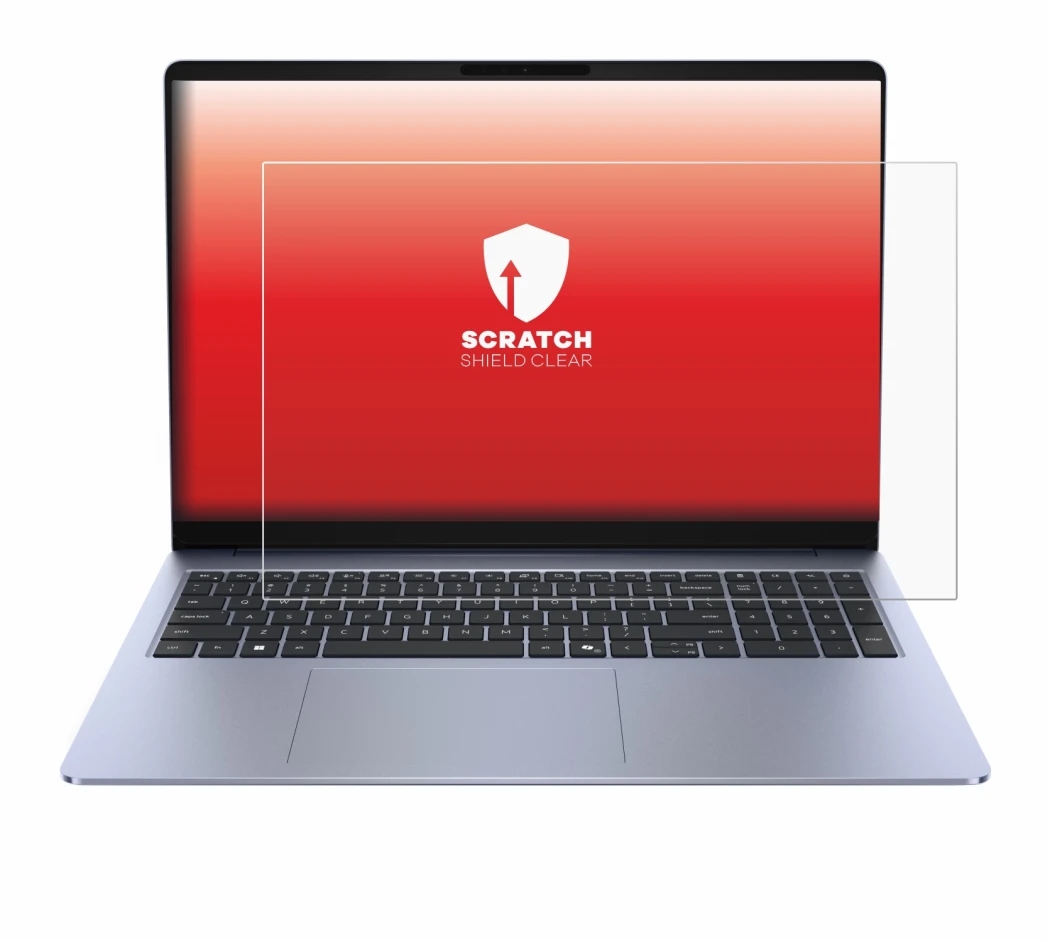 Imagen del dispositivo Dell 16S con una amplia variedad de protectores de pantalla.