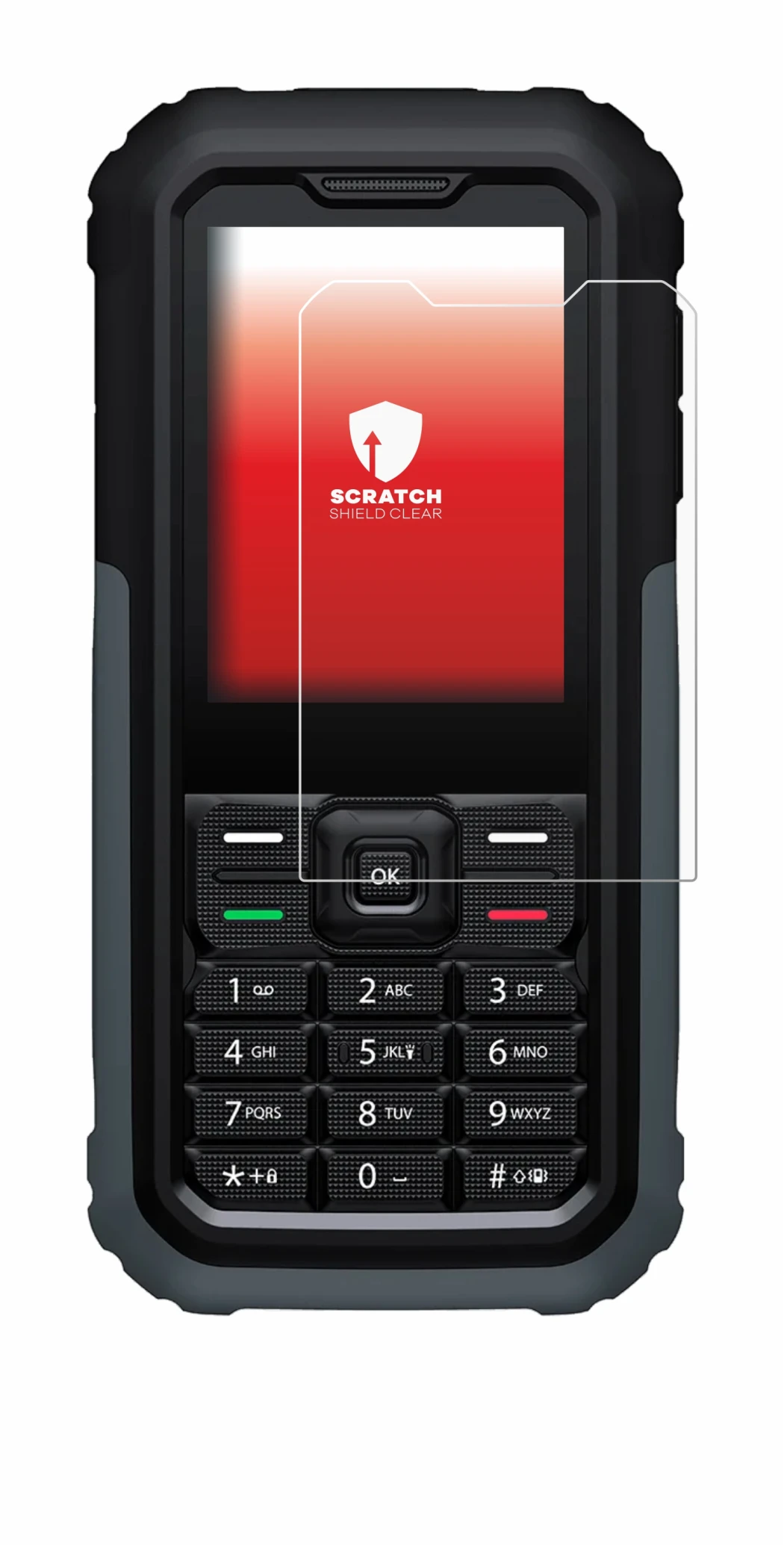 Imagen del dispositivo TCL OneTouch 5044 con una amplia variedad de protectores de pantalla.