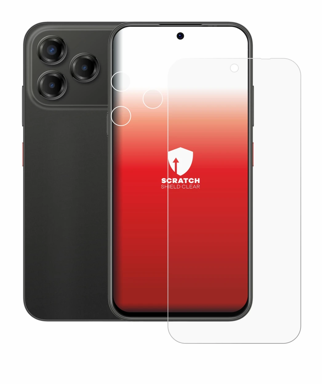 Imagen del dispositivo ZTE Blade V80 Vita (Frontal+Cámara) con una amplia variedad de protectores de pantalla.