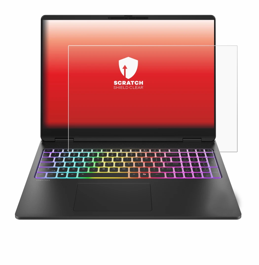 Imagen del dispositivo HP HyperX OMEN MAX 16 con una amplia variedad de protectores de pantalla.