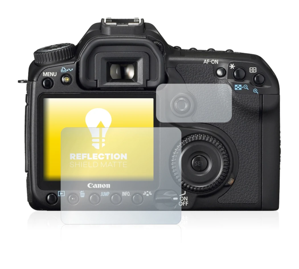 Imagen del dispositivo Canon EOS 40D con una amplia variedad de protectores de pantalla.