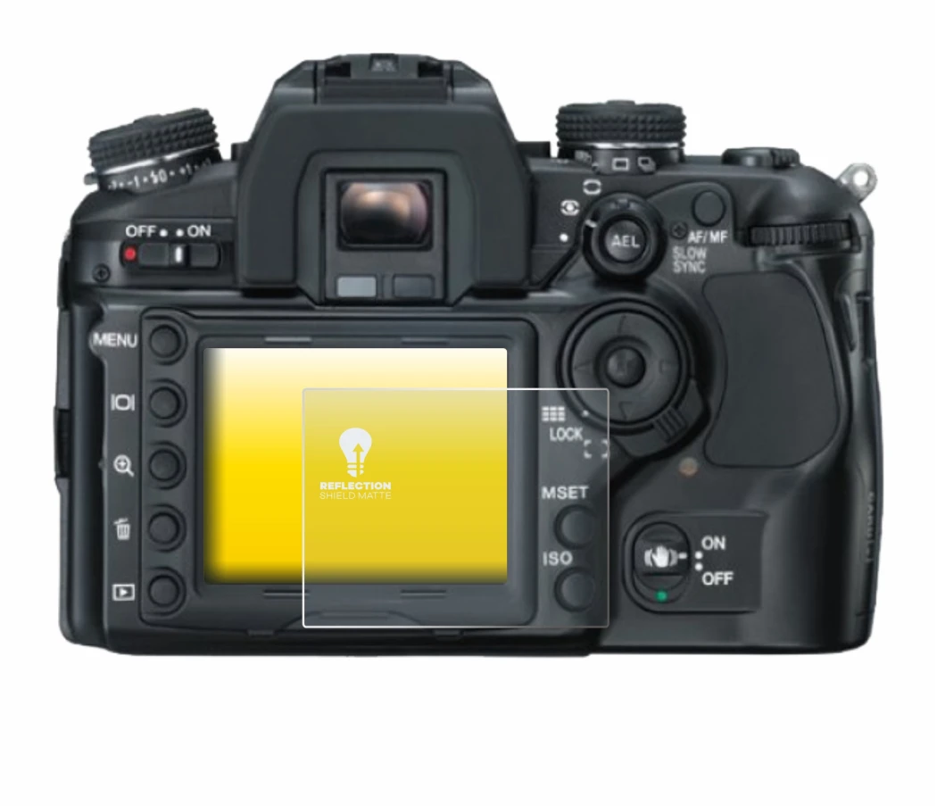 Imagen del dispositivo Konica Minolta Dynax 7D con una amplia variedad de protectores de pantalla.