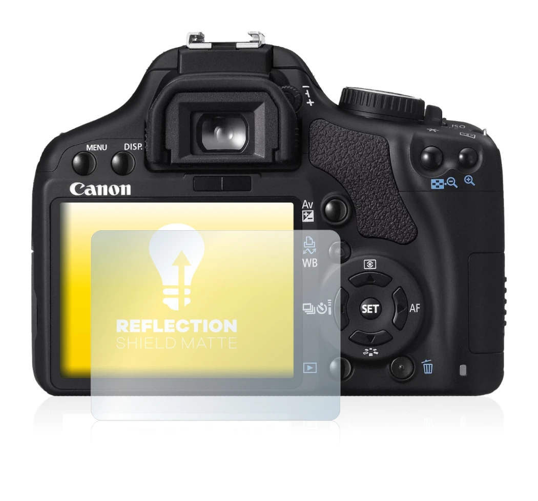 Imagen del dispositivo Canon EOS 450D con una amplia variedad de protectores de pantalla.
