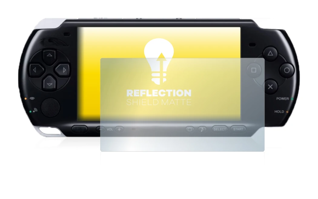 Imagen del dispositivo Sony PSP 3004 con una amplia variedad de protectores de pantalla.