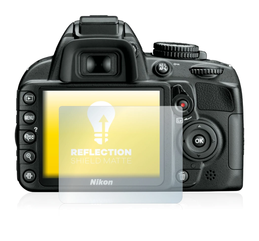 Imagen del dispositivo Nikon D3100 con una amplia variedad de protectores de pantalla.