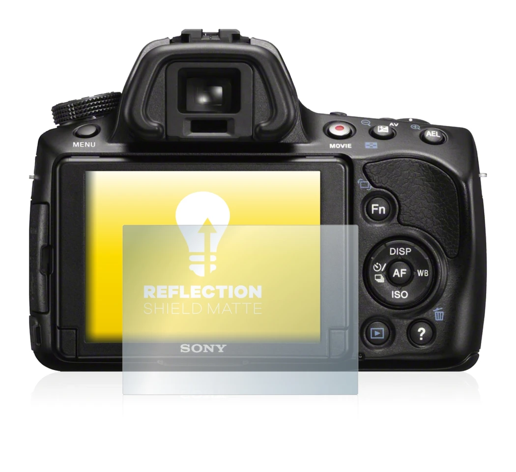 Imagen del dispositivo Sony Alpha 37 (SLT-A37) con una amplia variedad de protectores de pantalla.