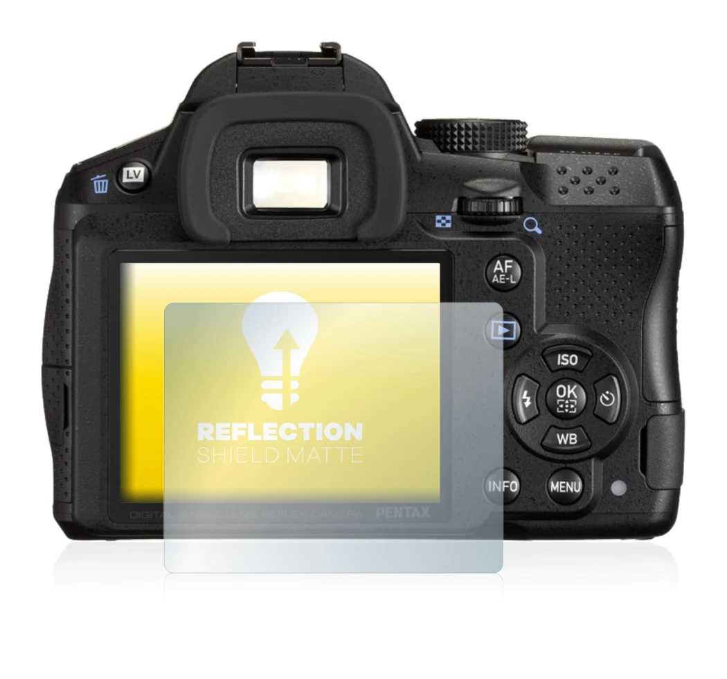 Imagen del dispositivo Pentax K-30 con una amplia variedad de protectores de pantalla.
