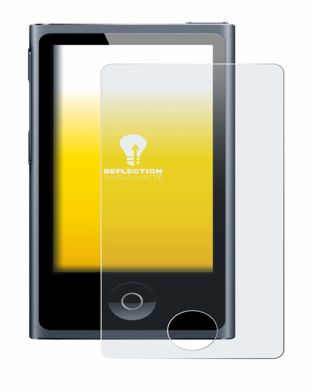 Imagen del dispositivo Apple iPod nano 2012 (7a Gen.) con una amplia variedad de protectores de pantalla.