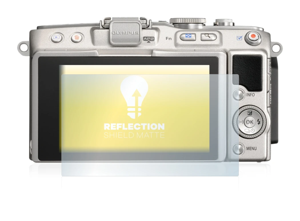 Imagen del dispositivo Olympus PEN Lite E-PL5 con una amplia variedad de protectores de pantalla.