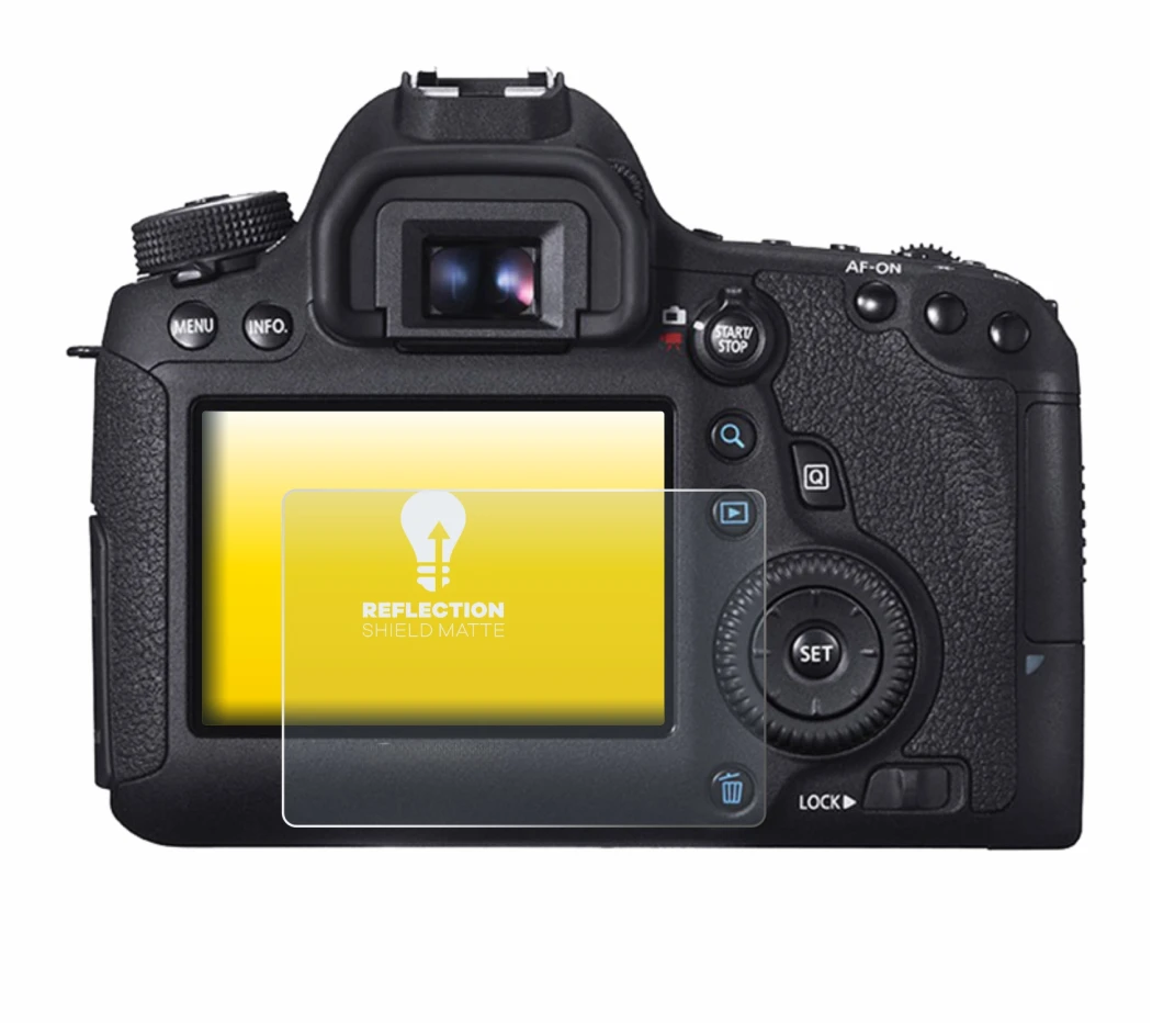 Imagen del dispositivo Canon EOS 6D con una amplia variedad de protectores de pantalla.