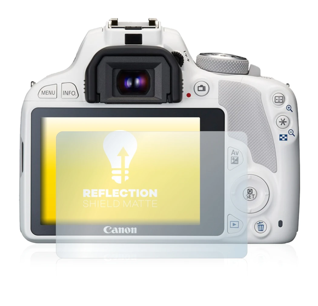 Imagen del dispositivo Canon EOS 100D con una amplia variedad de protectores de pantalla.