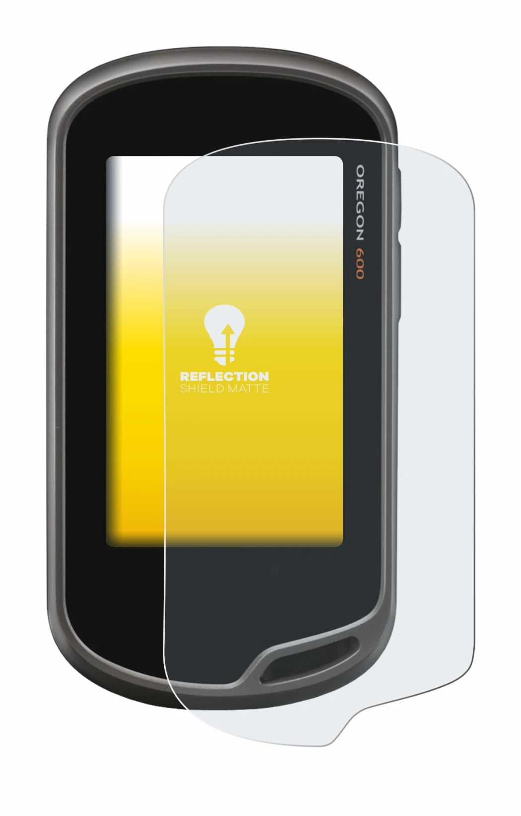 Imagen del dispositivo Garmin Oregon 600 con una amplia variedad de protectores de pantalla.
