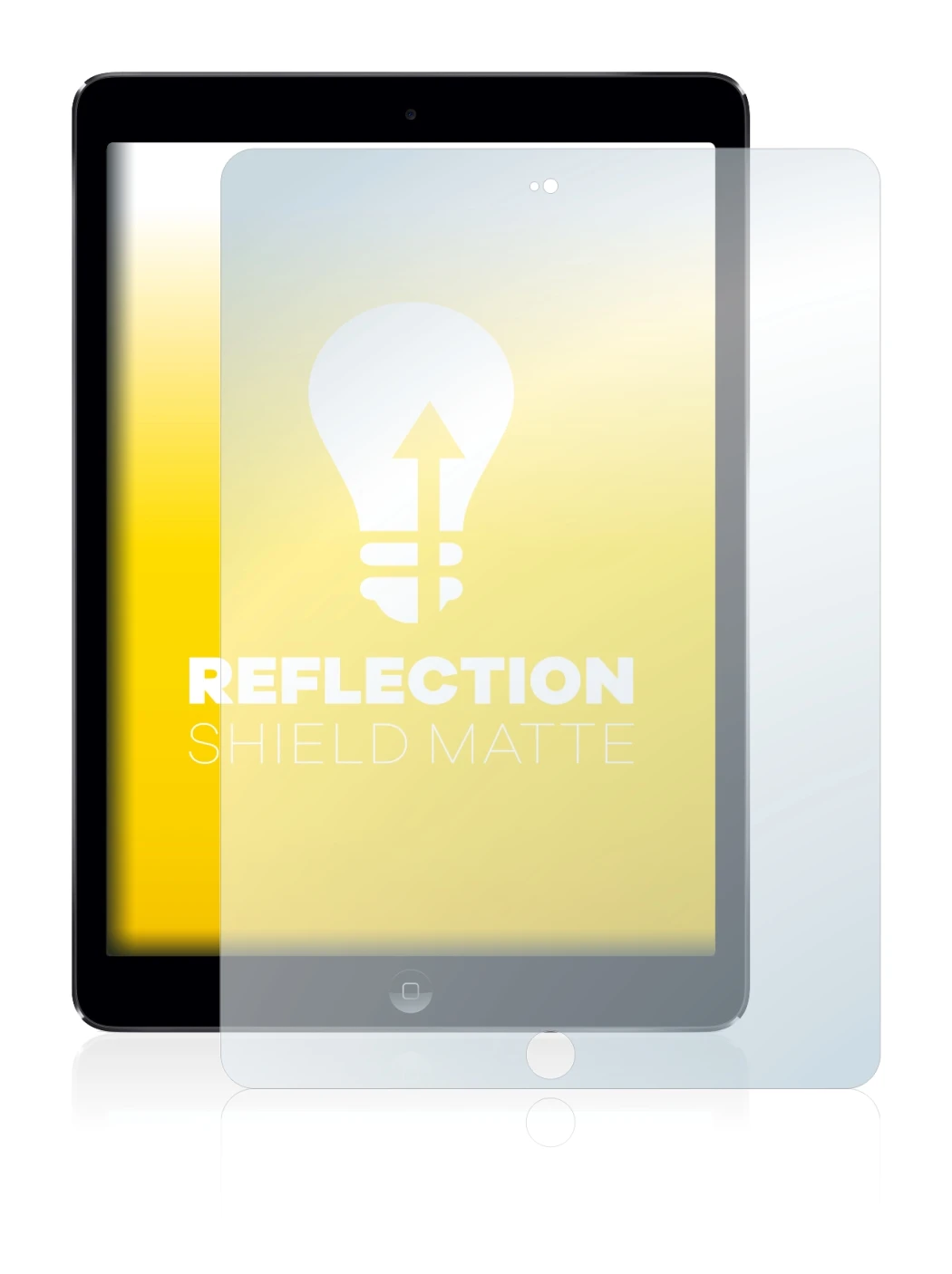 Imagen del dispositivo Apple iPad Air 2013 con una amplia variedad de protectores de pantalla.