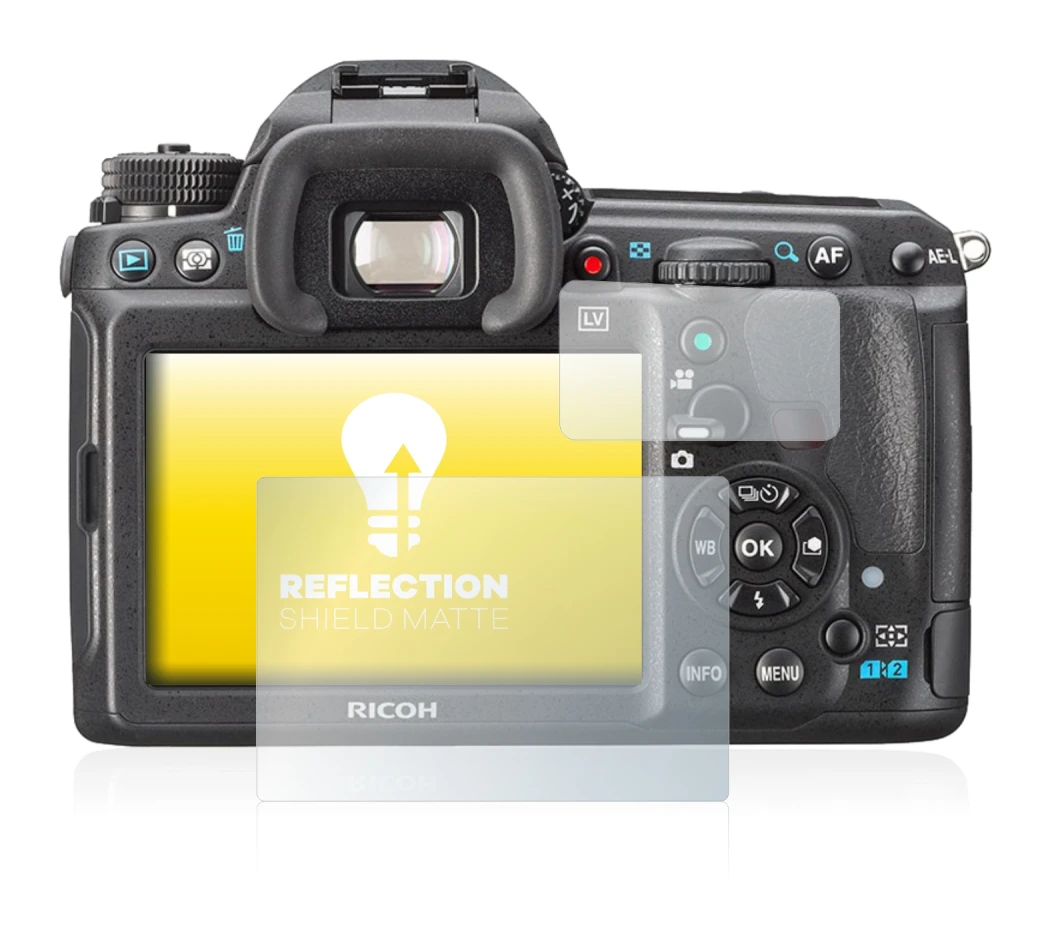 Imagen del dispositivo Pentax K3, K-3 con una amplia variedad de protectores de pantalla.