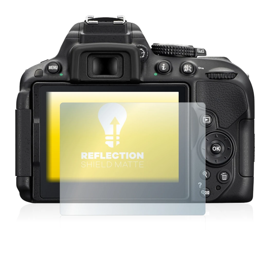 Imagen del dispositivo Nikon D5300 con una amplia variedad de protectores de pantalla.