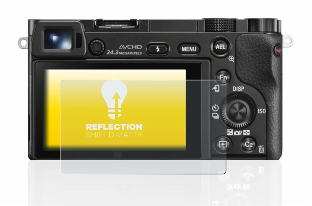 Imagen del dispositivo Sony Alpha 6000 con una amplia variedad de protectores de pantalla.