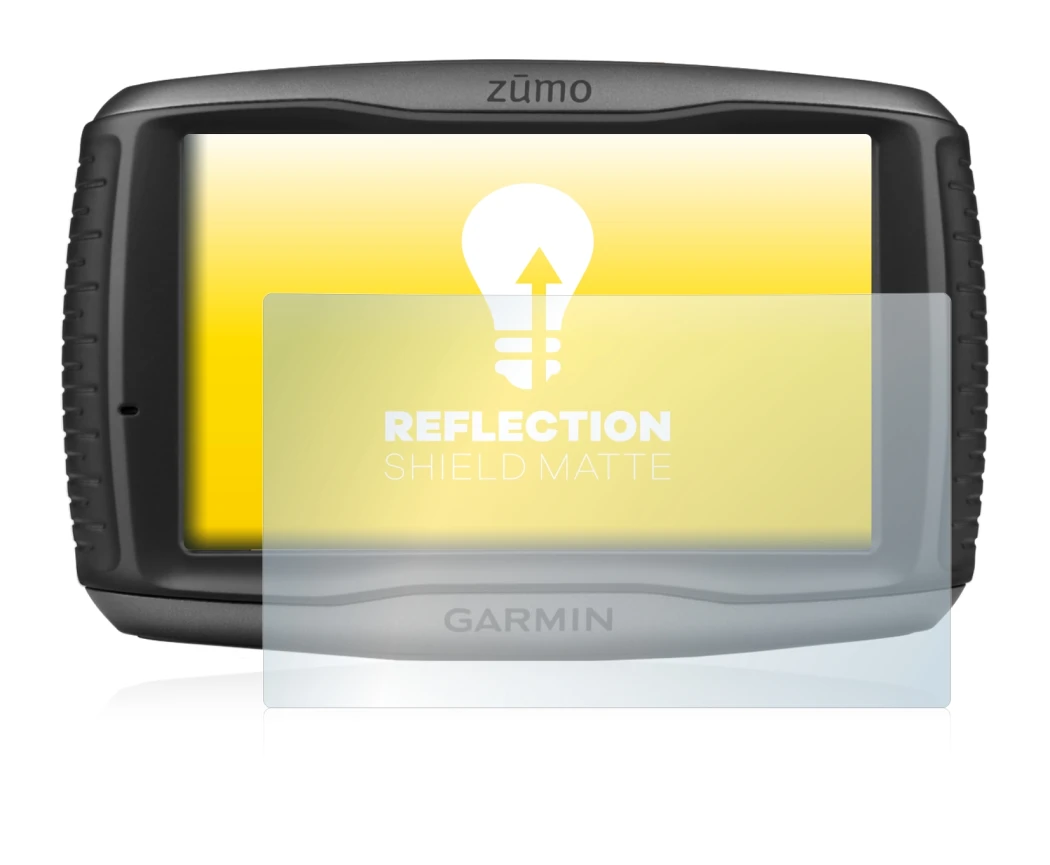 Imagen del dispositivo Garmin zumo 590LM con una amplia variedad de protectores de pantalla.