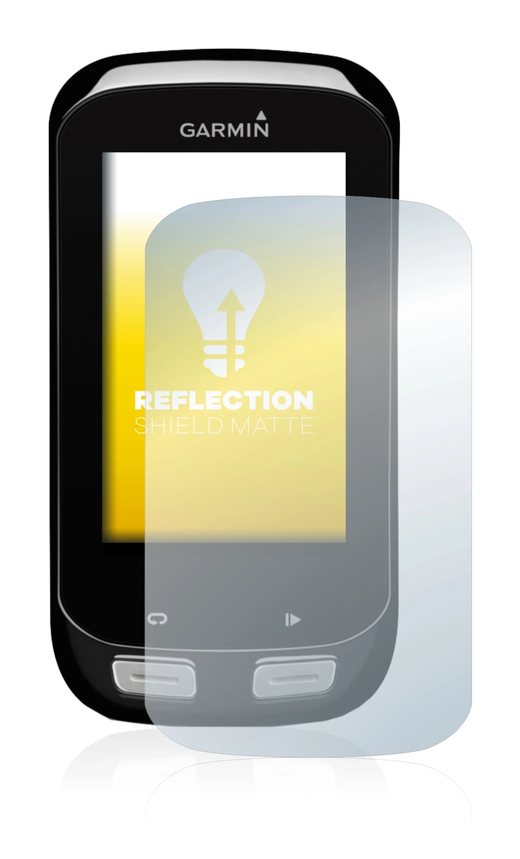 Imagen del dispositivo Garmin Edge 1000 con una amplia variedad de protectores de pantalla.