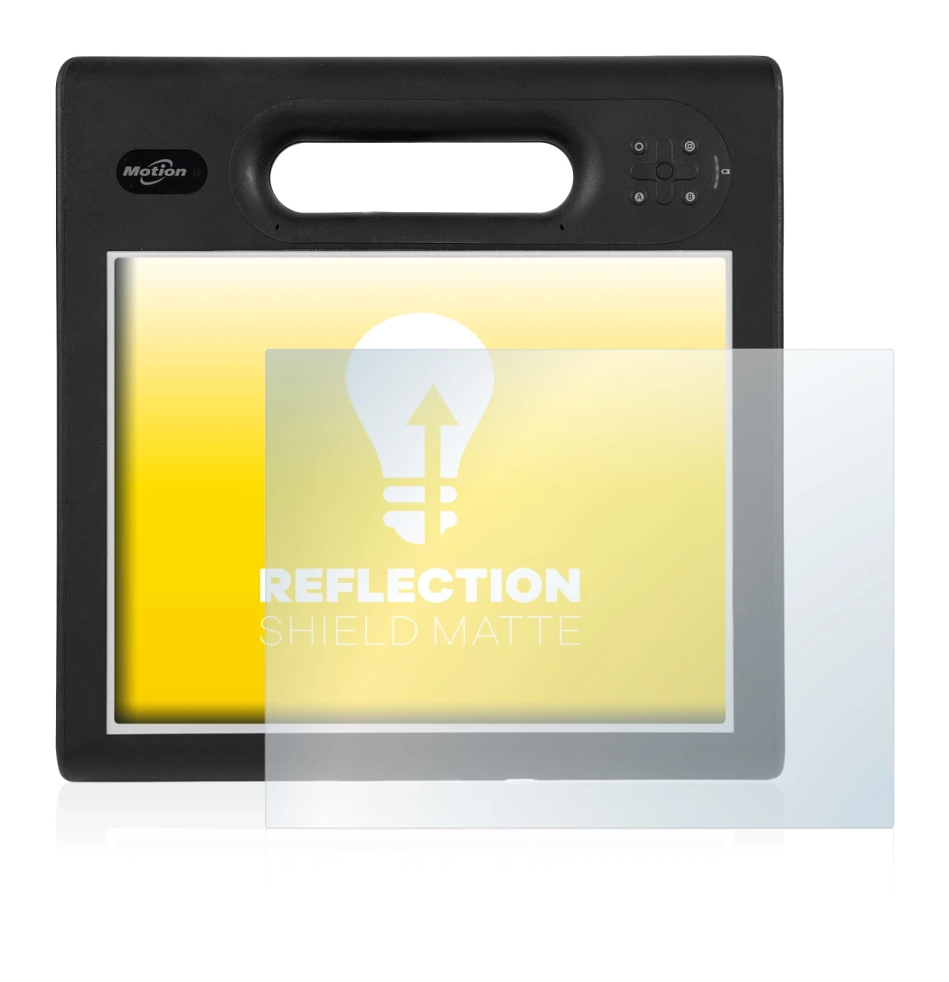 Imagen del dispositivo Motion Computing F5t con una amplia variedad de protectores de pantalla.